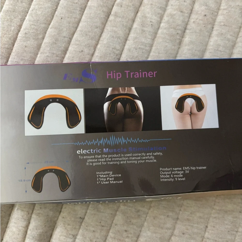 Hip Trainer Electric Muscle Stimulation - Black & Orange